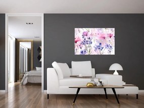 Obraz - Akvarelová lúka (90x60 cm)