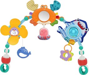 LEAN Toys Závesná hojdačka na postieľku morské zvieratá oceán