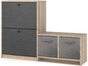 Skladací úložný box Catamo - sivá