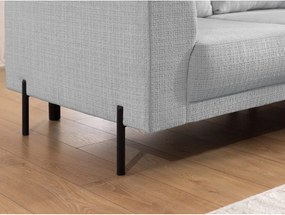 Svetlosivá ženilková rohová pohovka (pravý roh/do L) Mauris – Ropez