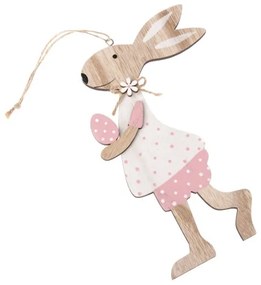 Drevený zajac - závesný 11x18x0,8 cm