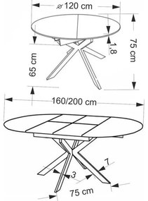 Jedálenský stôl Triad, prírodné drevo