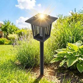 Bluegarden Bluegarden, LED solárna lampa proti hmyzu 15x15x27 cm J-22, čierna, OGR-02107