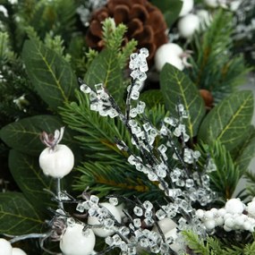 Veniec FARILA biely / zelený 710117