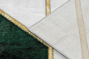 Koberec EMERALD exkluzívny 1015 glamour, styl marmur, geometrický fľaškovo zelený / zlatý