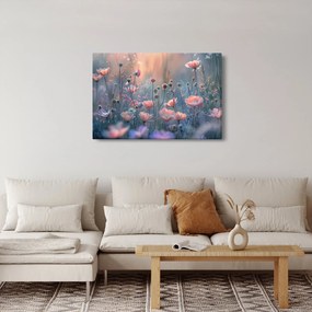 Obraz - Kvety v pastelových farbách (90x60 cm)