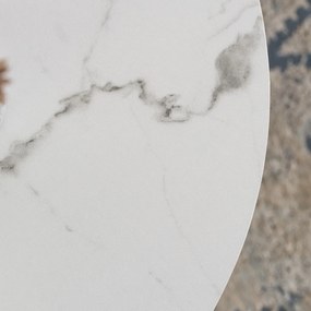 Konferenčný stolík Aparentar Max (mramor biely + zlatá) . Akcia -19%. Vlastná spoľahlivá doprava až k Vám domov. 1119093