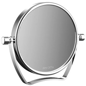 Emco Cosmetic mirrors Pure - Stojace okrúhle cestovné zrkadlo, Ø 90 mm, 3 násobné zväčšovanie, chróm 109400122