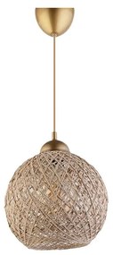 Asir Luster na lanku JUTE 1xE27/60W/230V béžová AS0361