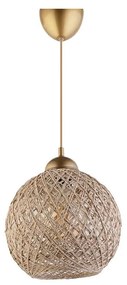Luster na lanku JUTE 1xE27/60W/230V béžová