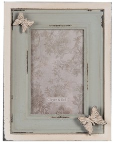 Veľký vintage fotorámček s motýľmi - 17 * 3 * 21 cm / 10 * 15 cm