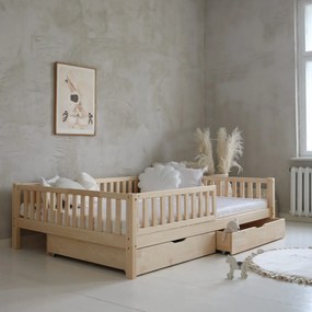 Výhodný set: detská posteľ Basic Love Plus 140 x 200 s úložným priestorom + matrac Ares 10
