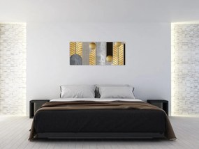Obraz - Zlaté dekory (120x50 cm)