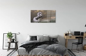 Sklenený obraz Unicorn top 125x50 cm