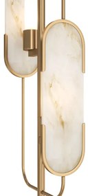 Maytoni MOD099FL-02G - Stojacia lampa MARMO 2xG9/40W/230V