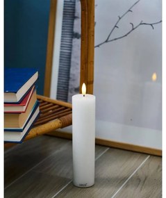 SIRIUS Dobíjacia LED sviečka Sille, biela, 20 cm
