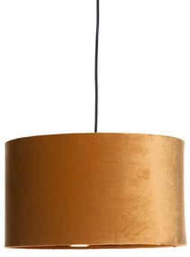 Moderne hanglamp geel met goud 40 cm - Rosalina