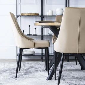 PROXIMA.store - Čalúnená jedálenská stolička CORK FARBA: béžová