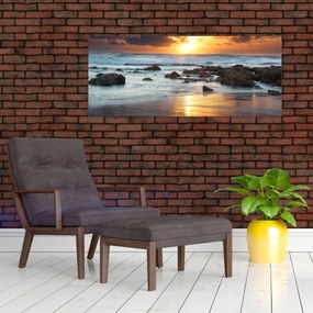 Obraz - More zaliate slnkom (120x50 cm)