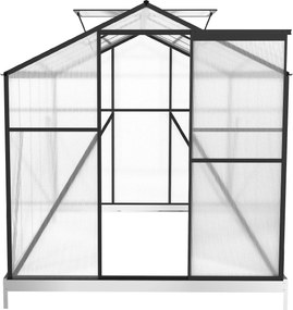 Skleník so základňou BestBerg BBGH‑1006B / 5,95 m² / 313 × 190 × 194 cm / čierna
