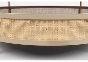 Okrúhly konferenčný stolík v béžovo-prírodnej farbe ø 80 cm Makoto – White Label