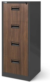 Skriňa Sara V004 kovová antracit/orech