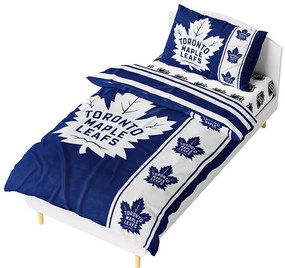 Mikroplyšové posteľné obliečky NHL Toronto Maple Leafs - 70 x 90 cm + 140 x 200 cm