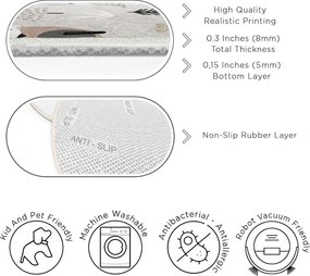 Prateľný detský koberec ø100 cm Forest Friends – Mila Home