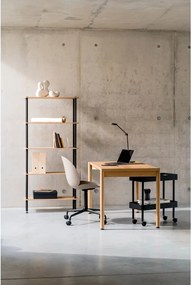 Čierny regál v dekore duba 80x163x35 cm Teidi – noo.ma