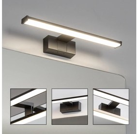 Brilagi - LED kúpeľňové osvetlenie zrkadla VESTRA LED/8W/230V 40 cm IP44 čierna