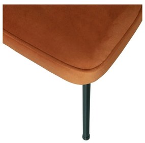 Zamatové jedálenské stoličky v súprave 2 ks v tehlovej farbe Vogue – WOOOD