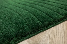 Kúpeľňový koberček Sara fľaškovo zelený, vlny