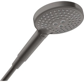 AXOR ShowerSolutions ručná sprcha 3jet, priemer 125 mm, kartáčovaný čierny chróm, 26050340