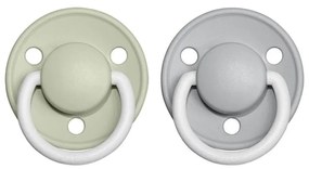 BIBS De Lux cumlíky, kaučuk NOČNÉ 2ks - veľkosť 1 - Sage Cloud