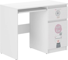 Wooden Toys Detský písací stôl N-33 MEDVEDÍK INDIÁN