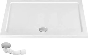 Rea Concept, sprchovací kút 80x100 cm + biela sprchová vanička Savoy, KPL-K1005