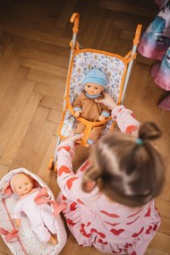 Pomea - skladací kočiarik - lesné zvieratá