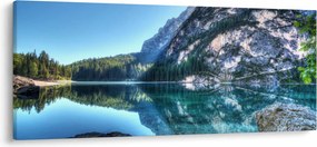 Obraz vysokohorského jazera (120x50 cm)
