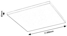 Rabalux 71001 - LED RGB Stmievateľné stropné svietidlo FARAMIR LED/18W/230V + DO