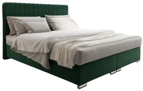 Manželská posteľ 140 cm Penarth (tmavozelená) (s roštom, matracom a úl. priestorom). Vlastná spoľahlivá doprava až k Vám domov. 1026045