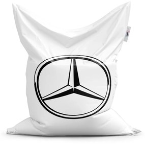 Sablio Sedací vak Classic Logo 1 Biela - 150x100 cm
