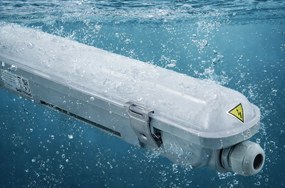 4x Philips LED svietidlo do garáže 22W 2400lm 4000K 120cm vodeodolné