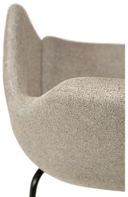 Béžové kreslo z textílie buklé Zimmer – DAN-FORM Denmark