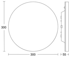 Steinel- LED Stmievateľné svietidlo so senzorom RSPROR10BASIC 8,5W/230V 3000K IP40