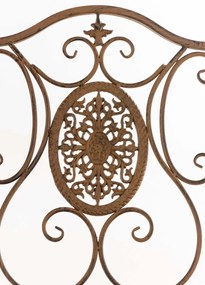 Kovová skladacia stolička Sibell - Hnedá antik