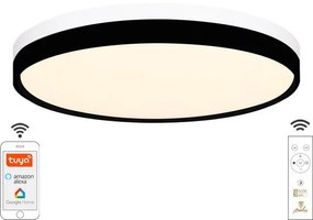 NEDES LC902IB Stropné svietidlo OPAL LED, 48W, 3400lm, 2700-6500K, IP20, biela/čierna+diaľk.ovlád.+Wifi