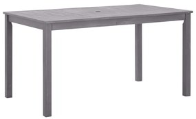 Záhradný stôl, ošúchaná sivá 140x80x74 cm, akáciový masív 311849