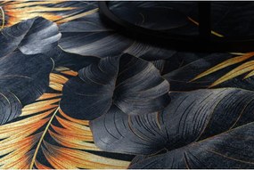 Protišmykový behúň LOTUS PAPRADE 45270 sivý / zlatý - Výpredaj