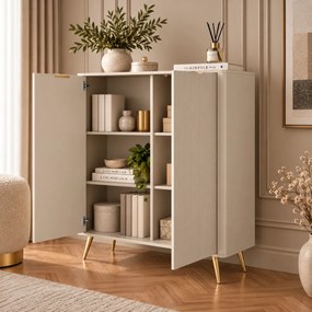 VYSOKÁ KOMODA TREVISO 2D KAŠMÍR 113 cm