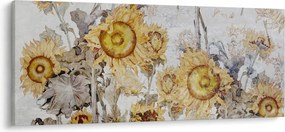 Obraz - Slnečnica v stene (120x50 cm)